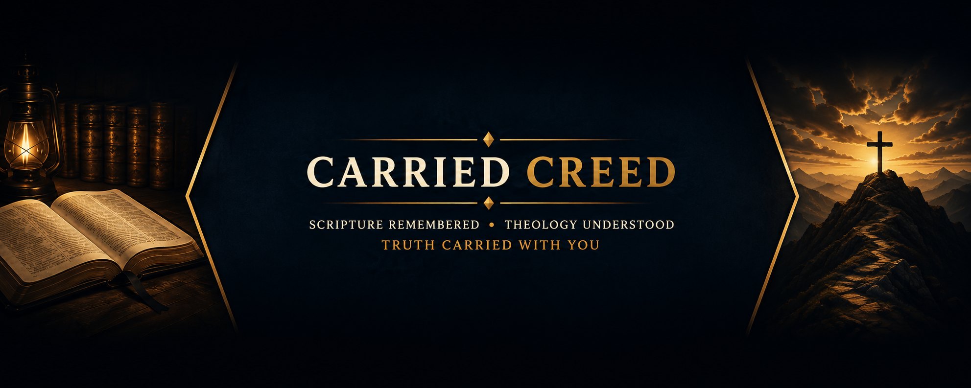 Carried Creed - Scripture remembered. Theology understood. Truth carried with you.